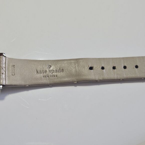 *Sale* Kate Spade 1YRU0784 Silver Dial Leather Strap Watch Needs New Battery main image 10